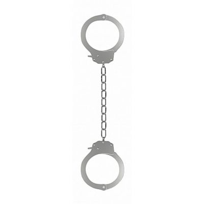 Pleasure Legcuffs Metal Silver