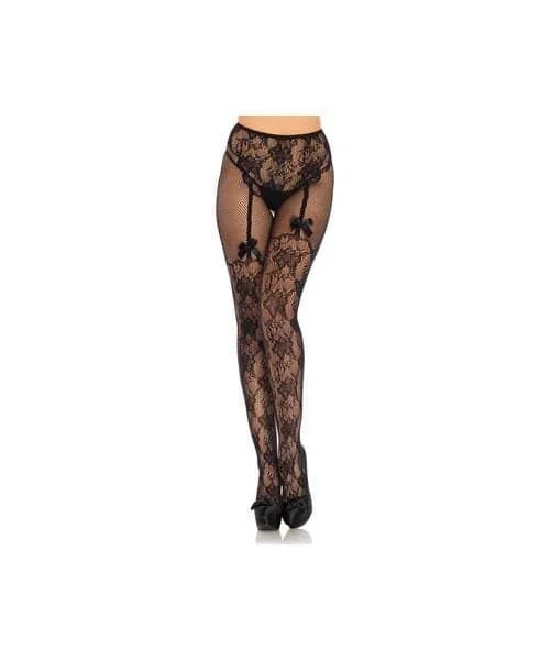 Fleur De Lace Illusion Tights - One Size