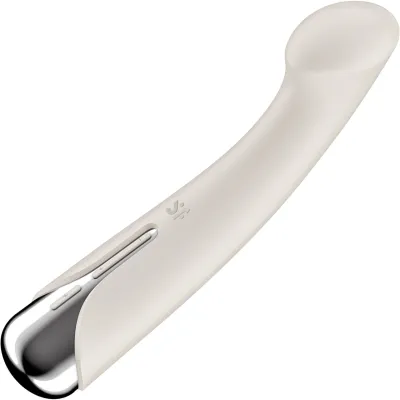 Satisfyer Spinning G Spot 1 Rechargeable Waterproof Silicone G Spot Vibrator Beige
