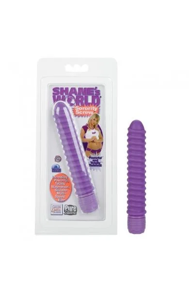 Shane's World Sorority Screw Silicone Vibe - Purple