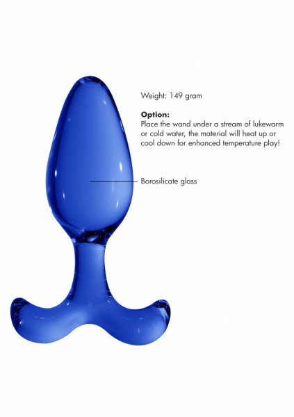 Expert - Blue - Male Butt Plug
