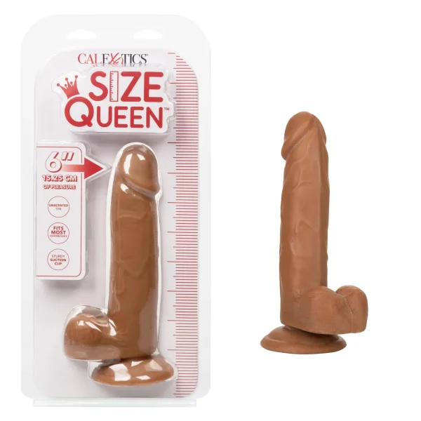 Size Queen 6 inch-15.25 Cm - Brown