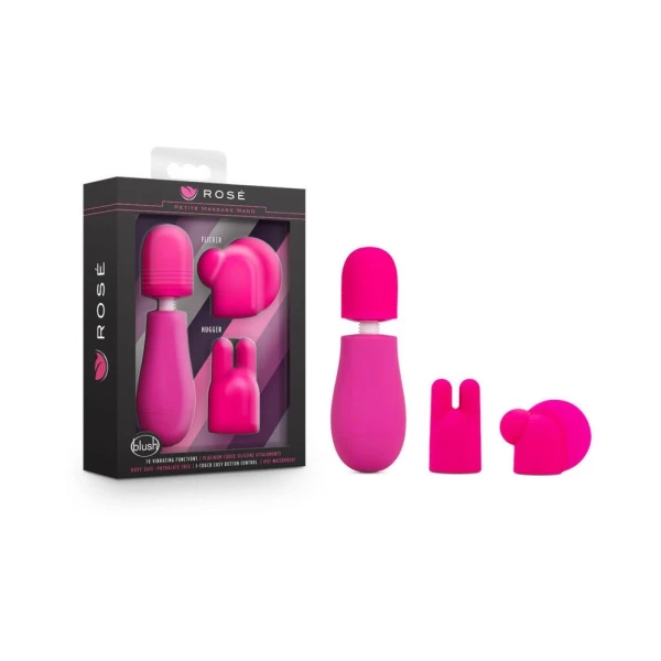 Rose - Petite Massage Wand - Pink