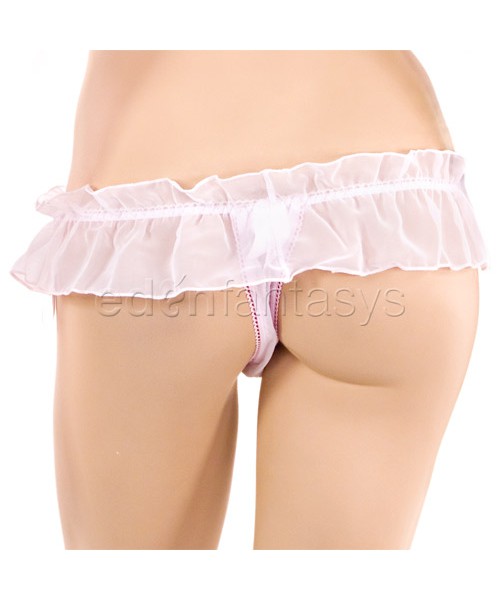 Sexy bustless bra with skirtini