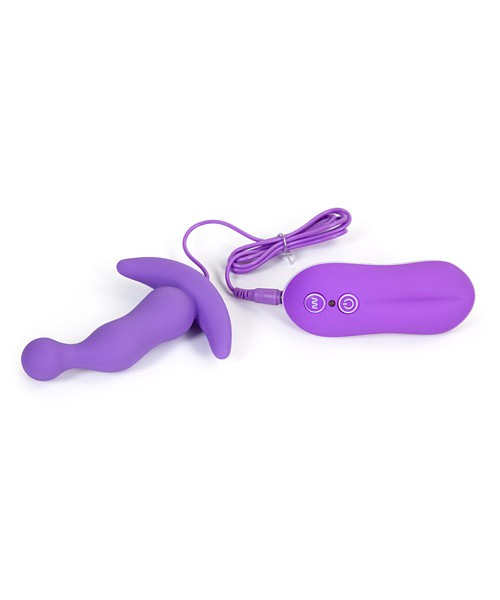 Eden curve silicone vibrating anal plug