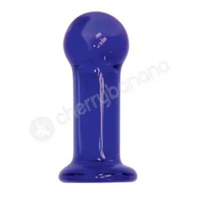 First Glass Indigo Anal Plug