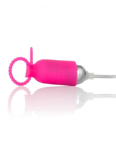 Nipple Play Silicone Vibrating Nipple Pleasurizers - Pink