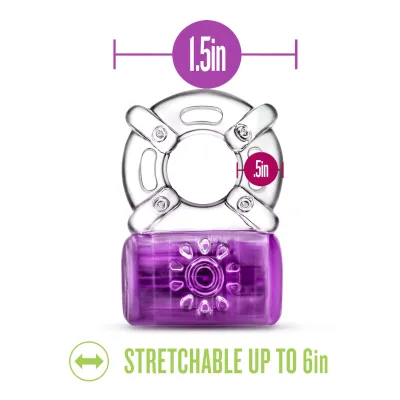 Play With Me Pleaser Rechargeable C ring Purple