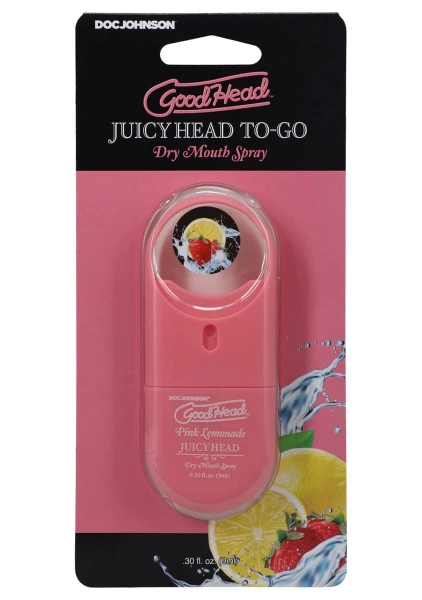 GoodHead Juicy Head Dry Mouth Spray To-Go .30 oz By Doc Johnson - Strawberry