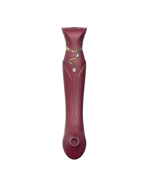 Zalo Queen Set Vibrator - Red - 8.5 Inches