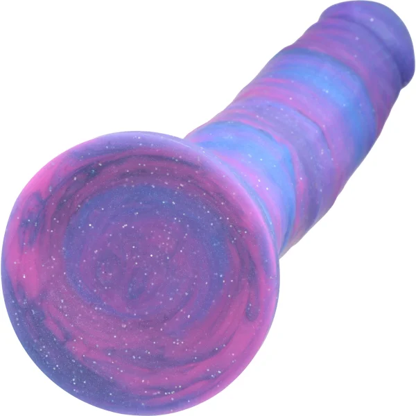 Magic Stick Glitter 9.5" Purple Silicone Dildo