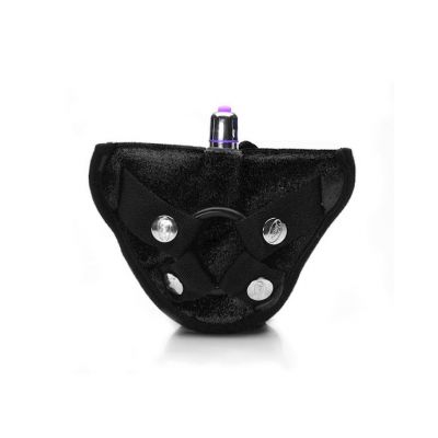 Vibrating Harness Black