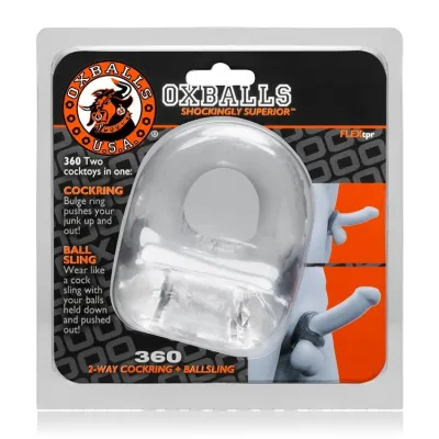 Oxballs 360 2 Way Cock Ring Clear