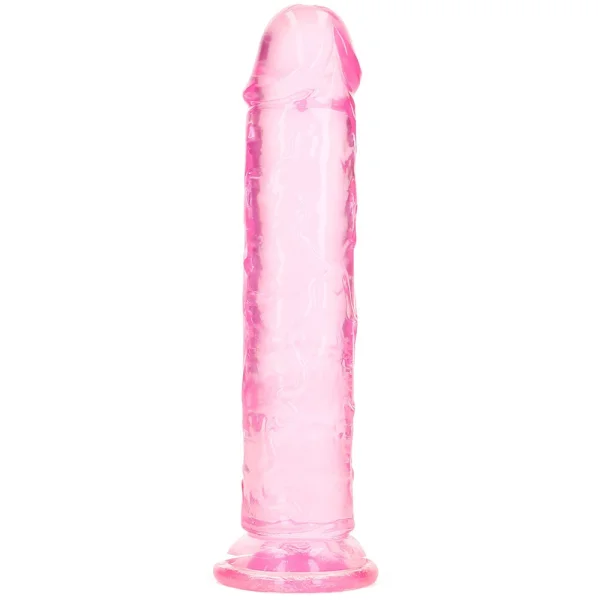 RealRock Crystal Clear Jelly 7 Inch Dildo
