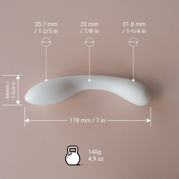 DESIRABLES Dalia Love Dust - Porcelain G-Spot Dildo