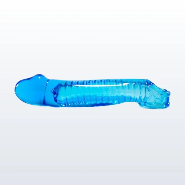 Oxballs Muscle Smooth Cocksheath Atomic Jock Penis Extender - Ice Blue — image 4 of 6