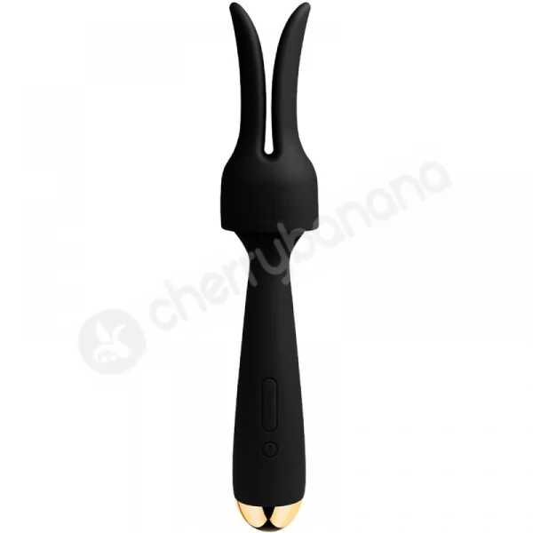 Svakom Emma Neo App Controlled Black Heating Wand With Attachment