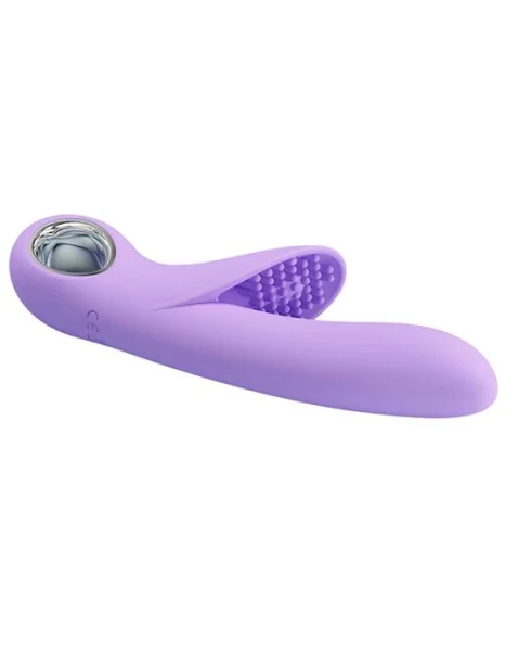 Carol Double Delight Rabbit Vibrator - Purple - 7.4 Inch