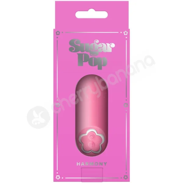 Sugar Pop Harmony Pink Palm Held Clit Stimulation Vibrator