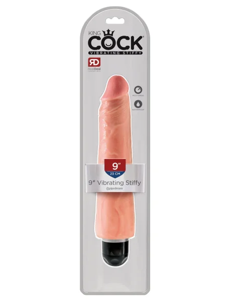 King Cock 9" Vibrating Stiffy Flesh