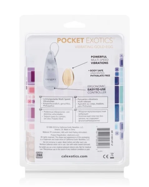 Pocket Exotics Vibrating  Egg - Gold — image 13 of 17