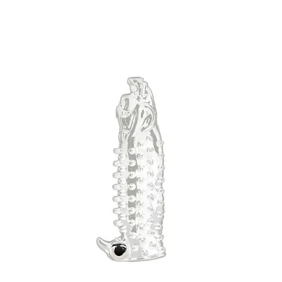 Wagging Dog Vibrating Penis Extension Transparent