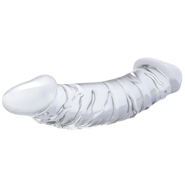 Gläs 12" Double Ended Glass Dildo with Anal Beads