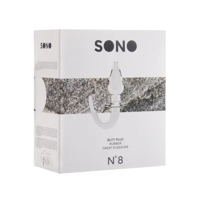 Sono No 8 Butt Plug 4 Inch Transparent