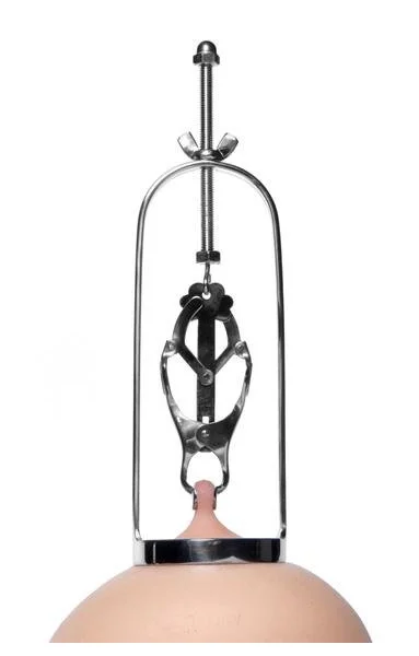 Stainless Steel Clover Clamp Nipple Stretchers Silver