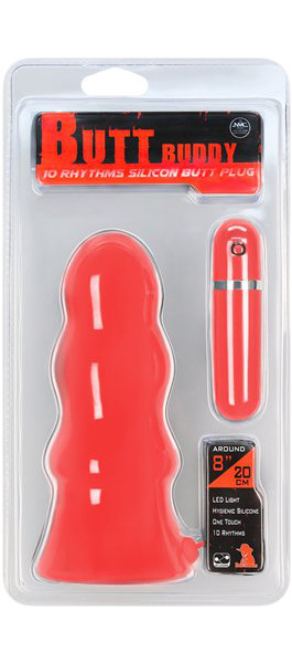 Butt Buddy 8" Butt Plug - 10 Rhythms