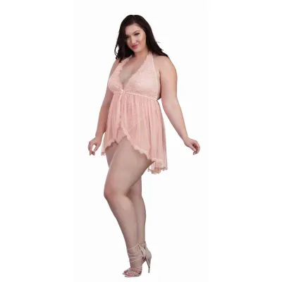Babydoll Queen Size Peach