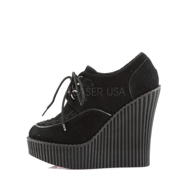 5 1/4 inches Wedge PF D-Ring Lace-Up Front Vegan Creeper — image 7 of 8