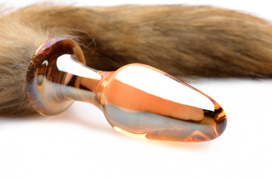 Fox Tail Glass Butt Plug