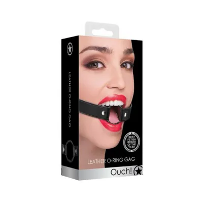 Ouch Wrapped O ring Gag Black