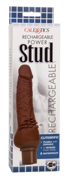Rechargeable Power Stud Cliterrific - Brown