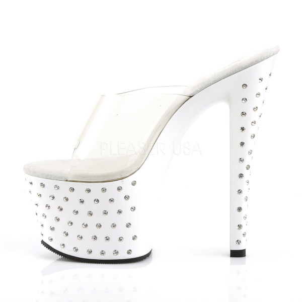 STARDUST-701 - 7" Rhinestone Studded Platform Slide — image 3 of 12