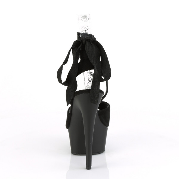 6 inches Heel, 1 3/4 inches PF Criss Cross Ankle Wrap Sandal