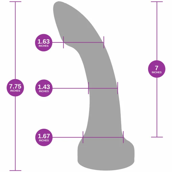 Astra Letty Large 7 Inch Silicone G-Spot Dildo By Uberrime
