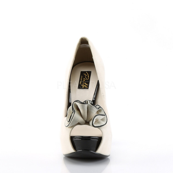 LOLITA-10 - Peep Toe Platform Pump W/ Ruffle Detail At Toe — image 10 of 16