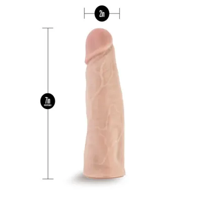 Lock on 7 Inch Realistic Lock on Dildo Vanilla