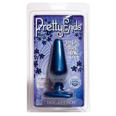 Pretty Ends Iridescent Butt Plugs Medium Midnight Blue