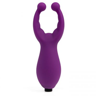 Bondara Talisman Purple Silicone Vibrating Nipple And Clit Stim