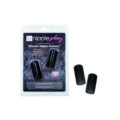 Nipple Play Silicone Nipple Suckers Black