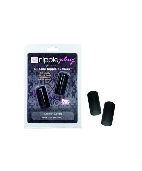 Nipple Play Silicone Nipple Suckers Black