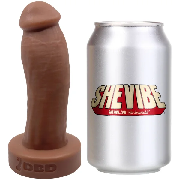 WEE Daddy Duncan 5.5" Platinum Silicone Realistic Dildo By Dee's Big Daddies - Caramel