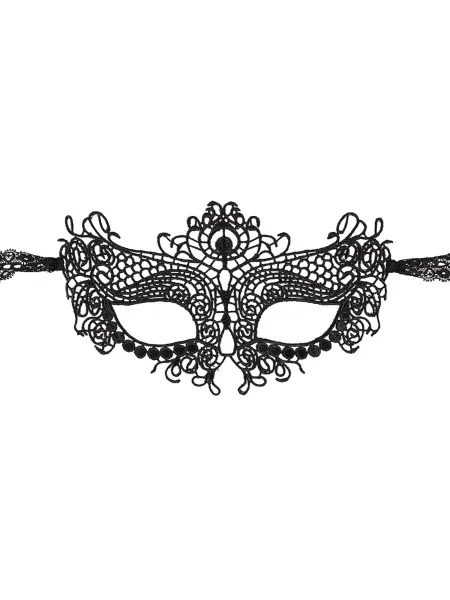 Cottelli Black Masquerade Lace Mask