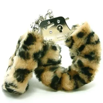 Plush Love Cuffs Leopard