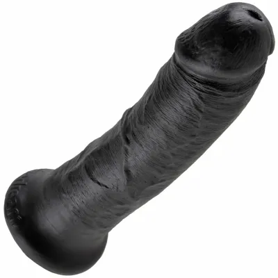 King Cock 8 Suction Cup Dildo Black