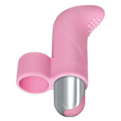 Adam Eve Silicone Finger Vibe Pink