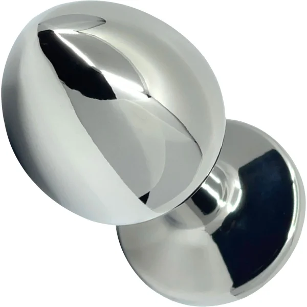Pretty Plugs Heliotrope Crystal And Stainless Steel Butt Plug - Medium